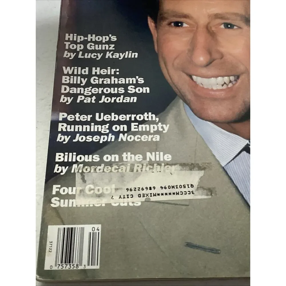 Vintage GQ Magazine April 1993 Prince Charles “Di-Lemma” Ads‎ Mens Cologne
